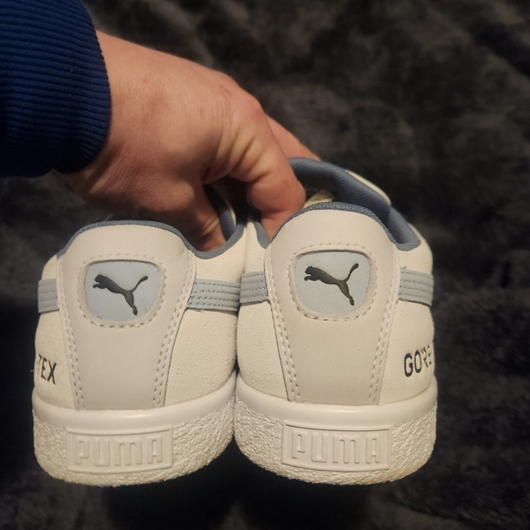 White/Blue VTG Puma Goretex Suede - Picture 4 of 7